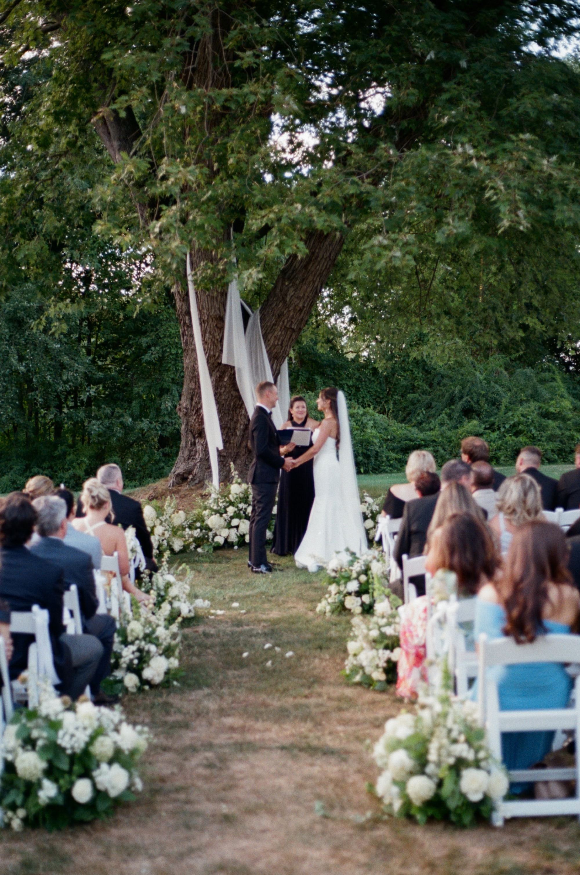 Ceremony under tree